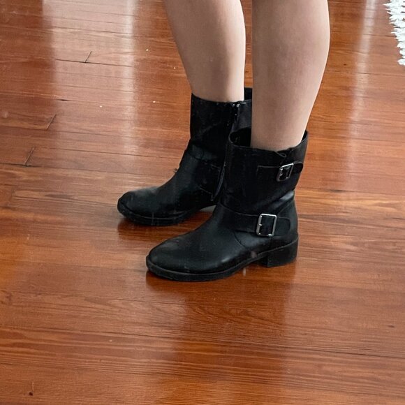 STYLE & CO BLACK GIANARA BIKER BOOTS - Picture 5 of 5